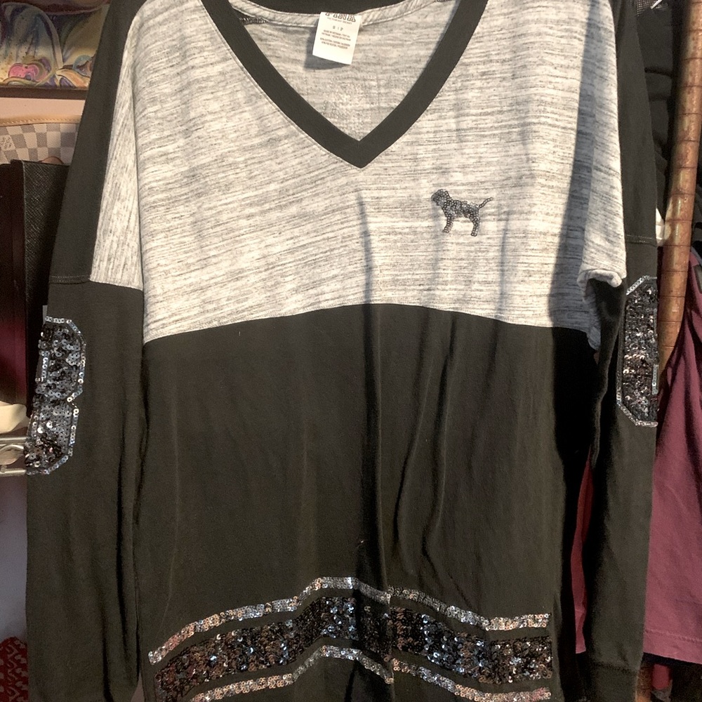 Victoria’s Secret pink mega BLING long sleeve
